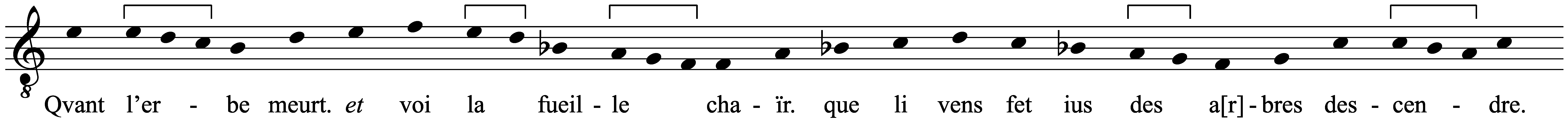 Work musical notation